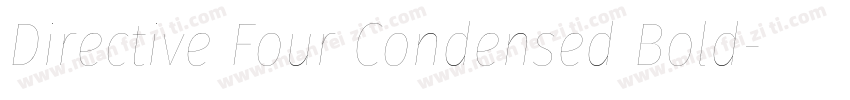 Directive Four Condensed Bold字体转换